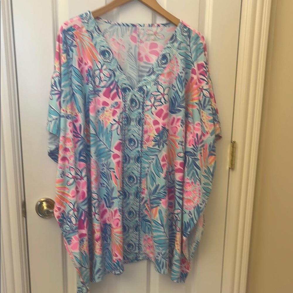 Lilly Pulitzer Skylar Pool Coverup/Rainforest Retreat